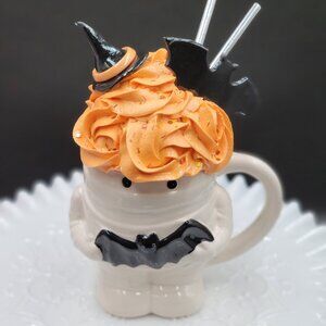 Halloween Fake Cupcake & Milkshake Mug & Topper